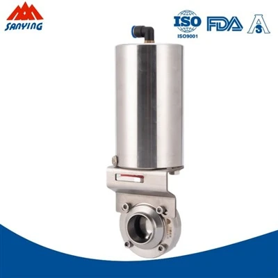 Uma válvula borboleta pneumática pode ser usada na indústria de fabricação de...